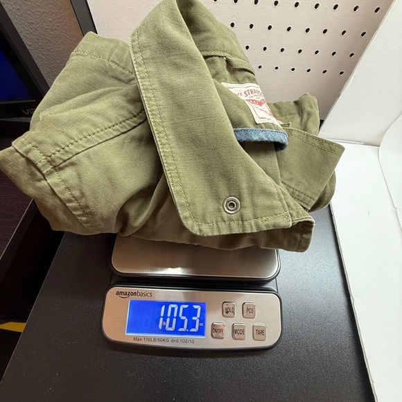 Levi Strauss Co Utility Jacket Olive Green Button Front Drawstring Waist Wmn S - Picture 11 of 11